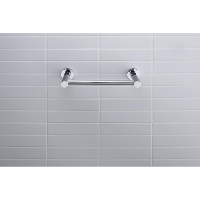 Поручень для ванни Duravit D-Code, хромований, 25 см, універсальний тримач для рушників і безпеки у ванній кімнаті