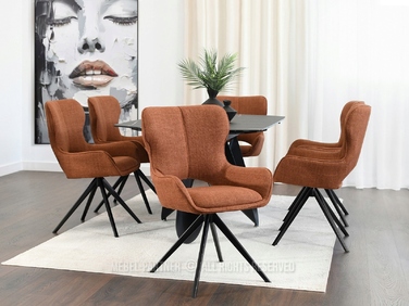Стілець Mebel-Partner, тканина, помаранчевий, 1 шт.