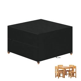 Чохол для садових меблів VANSHEIM водонепроникний 420D Oxford 100x100x80 см - захист від дощу, вітру та UV-променів для столу та стільців