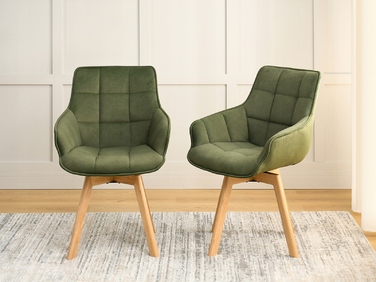 Стілець Mebel-Partner, оббивка тканина, зелений, 1 шт.
