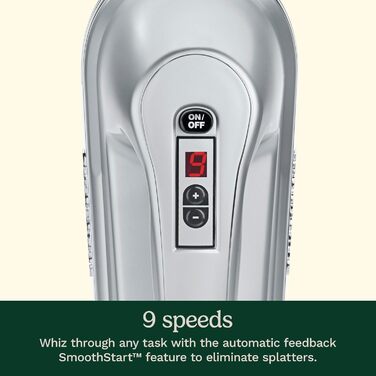 Електричний ручний міксер Cuisinart Power Advantage 7-Gang з набором насадок (срібний)