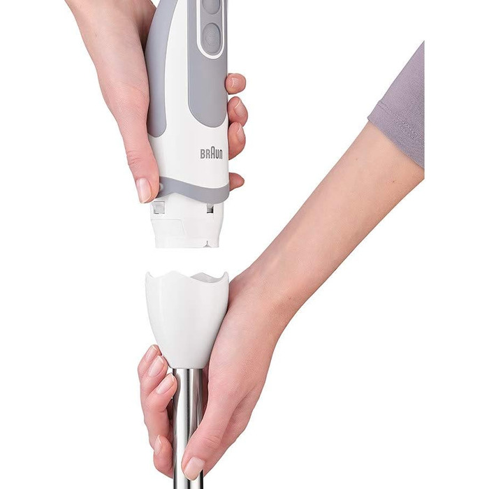 Міксер ручний Braun MultiMix 5 HM51.00WH білий, 750 Вт, 9 швидкостей, SmartMix, нержавіюча сталь