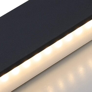 Світлодіодний настінний світильник Klighten 30W, 91 см, 3000 Лм, сучасна двостороння LED бра для спальні, вітальні, коридору, тепле біле світло 3000K, чорний
