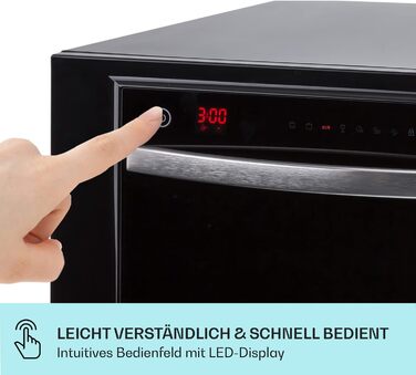 Міні-посудомийна машина Klarstein на 6 комплектів, тиха з UV-стерилізацією, 7 програм, настільна для дому, офісу, кемпінгу, з підключенням до води