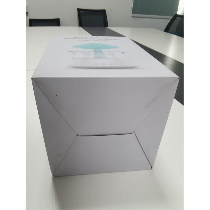Зволожувач повітря у вигляді хмари Diffuserlove із пультом, світильник-грибок, для спальні, ефект дощу, білий