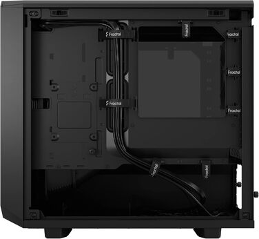 Корпус Fractal Design Meshify 2 Nano Black TG Dark Tint, скляна панель, чорний, компактний формат, для ігрового ПК