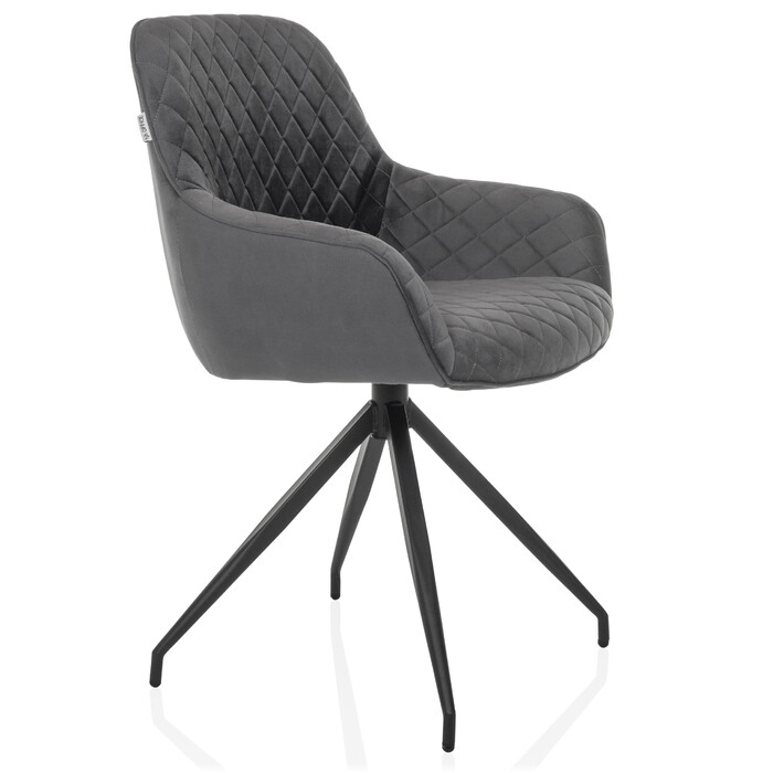 Стілець обідній ELVERUM Velvet Grey hjh LIVING