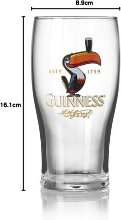 Офіційні склянки Guinness Gravity & Toucan 2 шт. для пива - набір пивних келихів