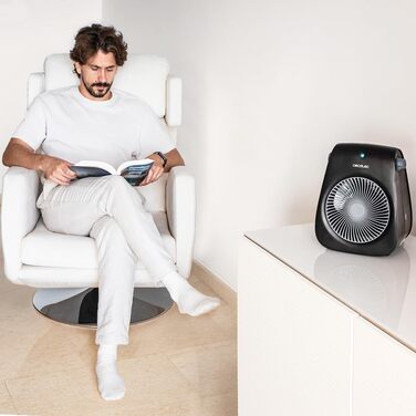 Електричний обігрівач Cecotec ReadyWarm Force: 2000W, термостат, 3 режими, до 20м² | Чорний