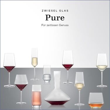 Бокали для червоного вина Zwiesel Glas Pure, 2 шт., кришталеві, стійкі до миття в посудомийці, Tritan®, Німеччина