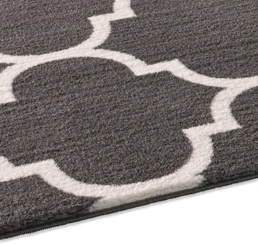 Килимок для ванної Taracarpet Florentiner, темно-сірий, 60x120 см, машинне прання