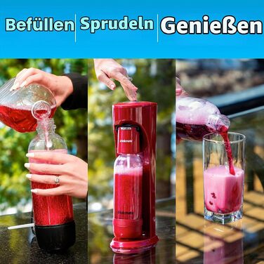 Сифон для газування води та соди DrinkMate Sparkling Water and Soda Maker 2.6, матовий чорний, 410-02-00