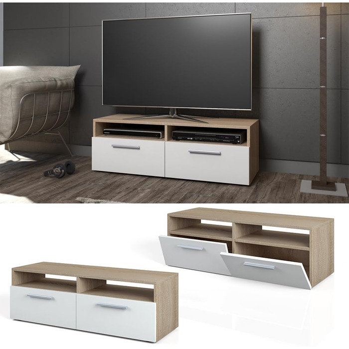 Тумба під телевізор Vicco Diego, дуб сонома, 95x38 см