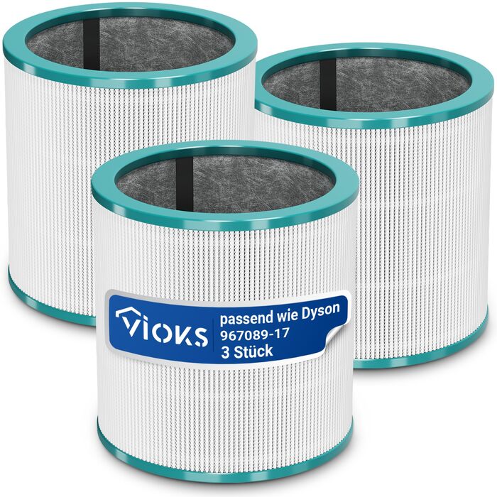 HEPA фільтр VIOKS для очищувачів повітря Dyson Pure Cool TP02/TP03/AM11 - 3 шт.