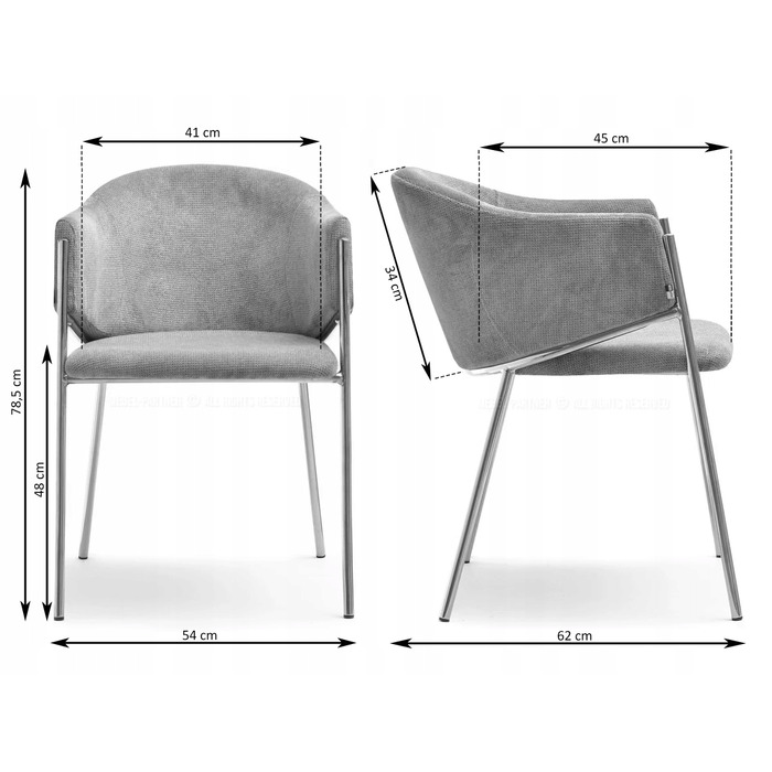 Стілець Mebel-Partner, тканина, бежевий, 1 шт.