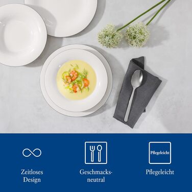 Набір столових приборів Villeroy & Boch Louis 68 предметів, срібло, нержавіюча сталь, для 12 осіб, придатний для миття в посудомийній машині