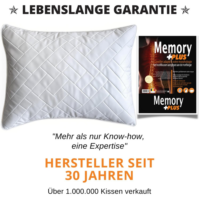 Ортопедична подушка для шиї з Memory Foam 40x60 см: підтримка, зняття болю, комфортний сон. Гарантія якості!