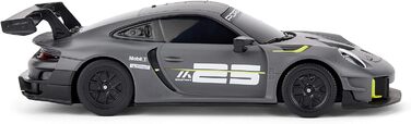 Porsche 911 GT2 RS Clubsport 25: Модель на радіокеруванні 1:24, сіра, ліцензійна, високошвидкісна RC-машина для хлопчиків та дівчаток