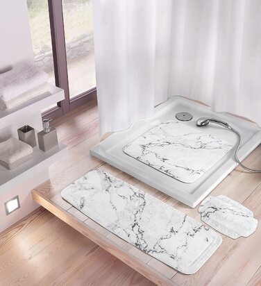 Килимок для душу Kleine Wolke Marble, 55x55 см, антрацит
