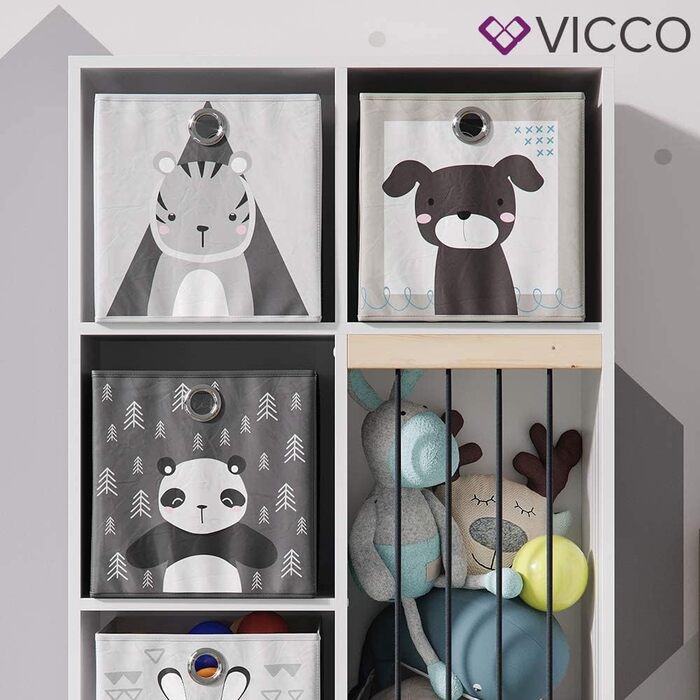 Дитячий стелаж Vicco Marvin білий 72x143 см без коробок