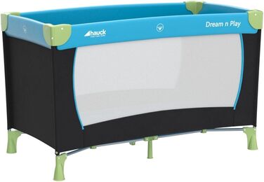 Дитяче складне ліжечко Hauck Dream n Play з матрацом, синє, для подорожей