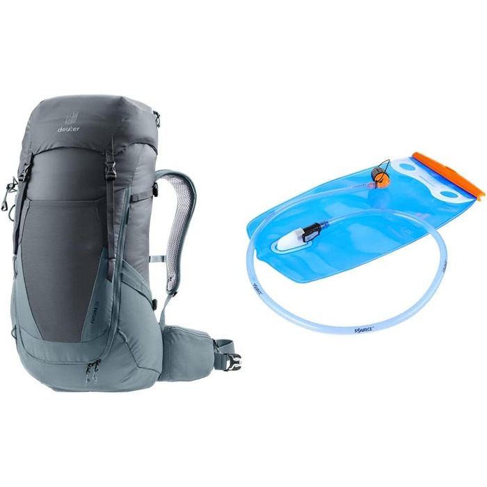 Рюкзак для туризму Deuter Futura 26 л графітовий з гідратором Streamer 2.0