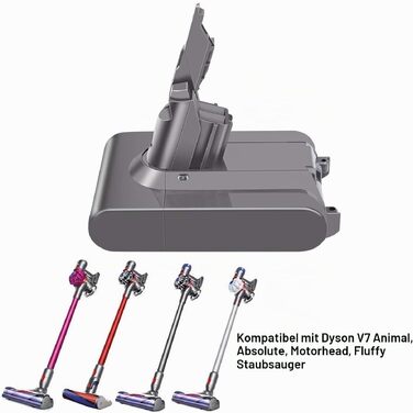 Акумулятор ARyee 4600mAh для пилососів Dyson V7 Trigger, Animal, Fluffy, Motorhead