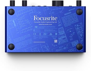 Аудіоінтерфейс Focusrite Scarlett 4i4 4-го покоління для гітаристів, вокалістів та продюсерів (2i2 Anniversary Ed.) - Hi-Fi студійна якість, USB