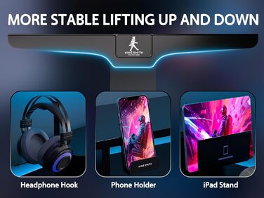 Електричний стіл WALKINGDESK із шухлядою та підставкою для монітора, регульований стіл для домашнього офісу 121,9x61 см, ергономічний стіл-трансформер з тримачем для телефону та 3 гачками