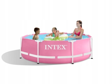 Дитячий круглий каркасний басейн Intex 28290, 244x76 см