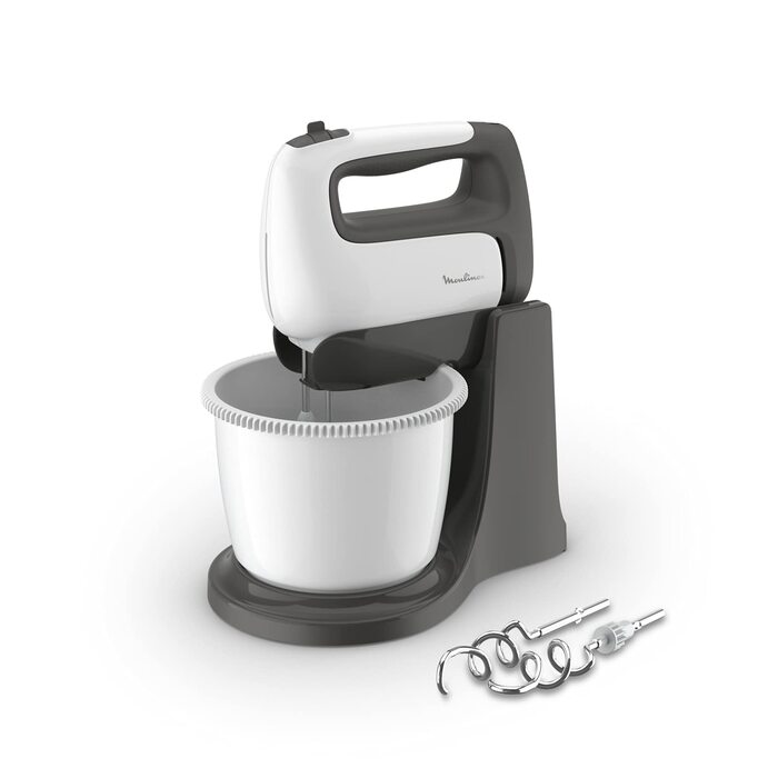 Міксер ручний Moulinex Prep'Mix+ HM4641 з нержавіючою сталлю, 5 швидкостей, чаша 2.5 л