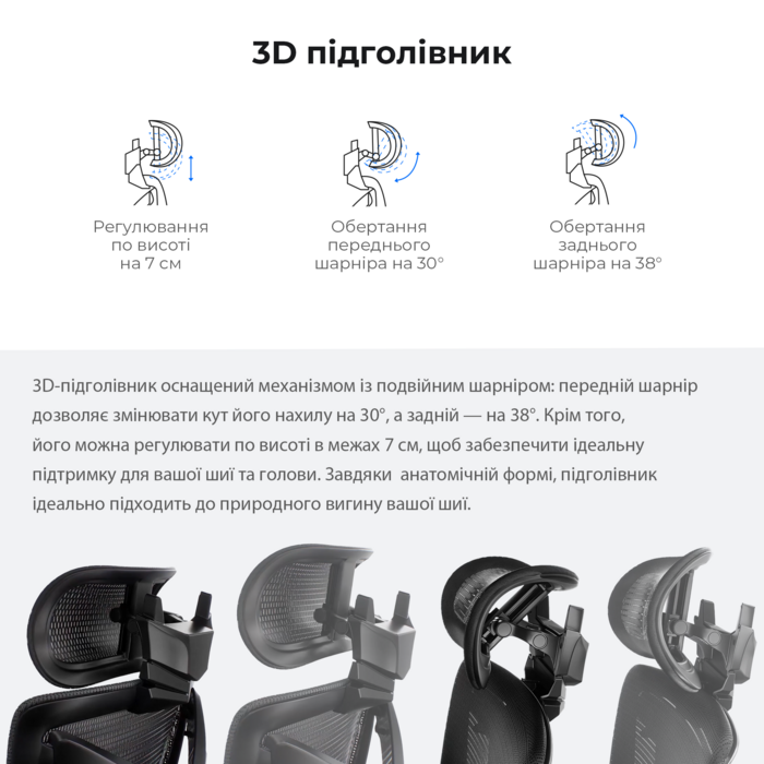 Крісло ігрове Anda Seat X-Air Pro Size XL Mesh Space Black