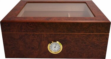 Гумідор GERMANUS Desk I з прозорою кришкою для 50 сигар