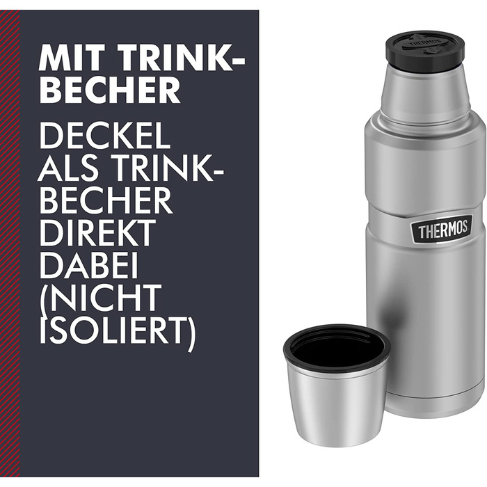 Термос Thermos Stainless King 470 мл, матова нержавіюча сталь, без ручки