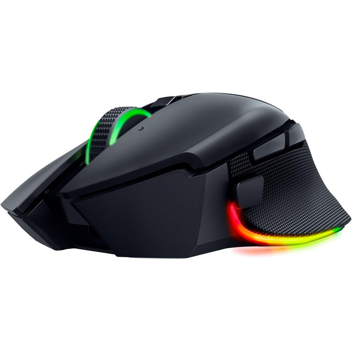 Бездротова ігрова миша Razer Basilisk V3 Pro з оптичним сенсором Focus Pro 30K, колесом HyperScroll та RGB-підсвіткою Chroma, чорна