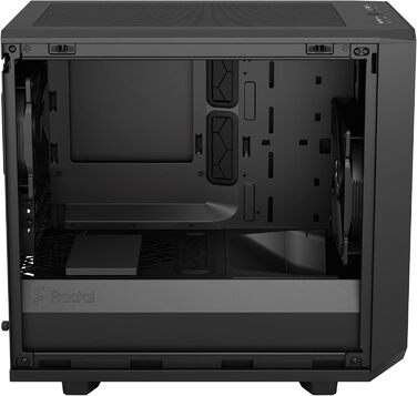 Корпус Fractal Design Meshify 2 Nano Black TG Dark Tint, скляна панель, чорний, компактний формат, для ігрового ПК