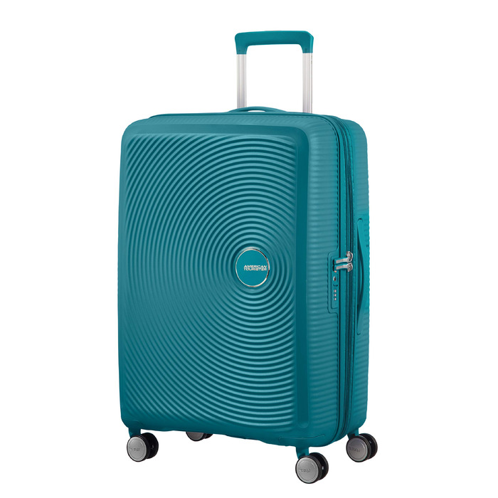 Валіза American Tourister Soundbox Spinner M, розширена, 67 см, 71.5/81 л, колір Jade Green