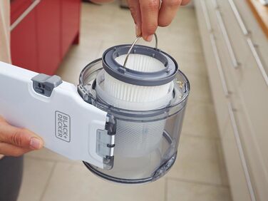 Акумуляторний ручний пилосос BLACK+DECKER Dustbuster Pivot PV1820L 18В, бездротовий, з настінною зарядною станцією, щілинною насадкою та щіткою для меблів