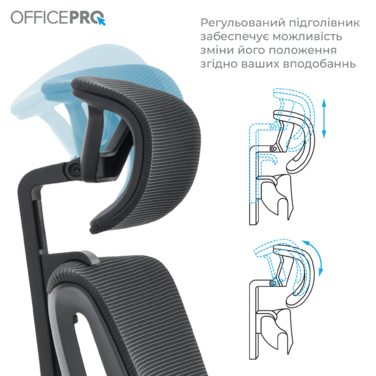 Крісло офісне OfficePro Harmony OC310-B-B-B