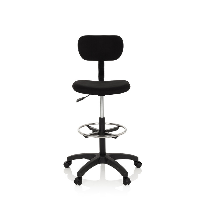 Робоче крісло / робочий табурет TOP WORK 05 тканина чорний hjh OFFICE