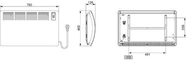 Електричний конвектор STIEBEL ELTRON CNS 150 Trend 1,5 кВт, для 20 м², металевий корпус, енергоощадний, LC-дисплей, тижневий таймер, TÜV сертифікат