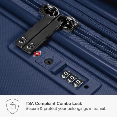 Дорожня сумка Traveler's Choice в клітинку, розмір M (66 см), ручна поклажа, темно-синя