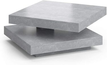 Журнальний стіл Vicco Elias, бетон, 70x34 см