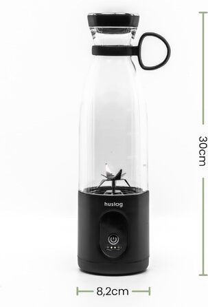 Блендер для смузі Philips Blend & Go 500W з пляшкою 600 мл, чорний - професійний блендер для коктейлів та протеїнових напоїв