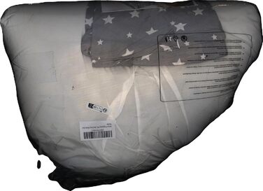 Niimo 2-в-1 XXL подушка для вагітних і годування, ортопедична подушка для сну на боці, 200x70 см, знімний чохол 100% бавовна, сіро-біла зірка, для дорослих, прана