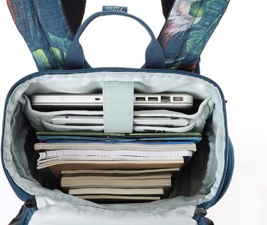 Рюкзак Nitro Daypacker 32 л у ретро стилі з відділенням для ноутбука, шкільний, міський або туристичний, Tropical
