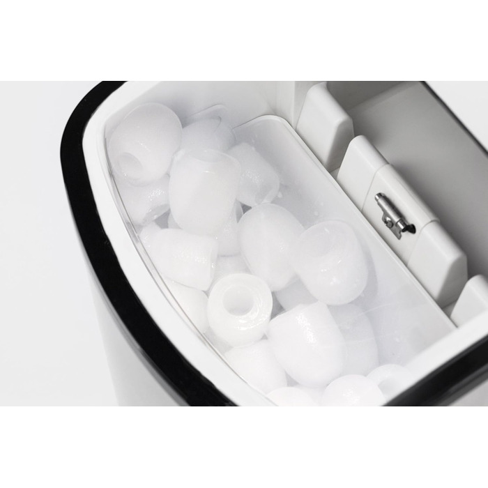 Льодогенератор CASO IceMaster Ecostyle-Design, 12 кг льоду за 24 години, 1,7 л резервуар, автоматичне вимкнення, швидке приготування льоду 6-13 хв