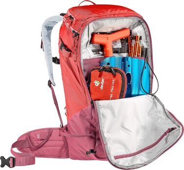 Жіночий рюкзак для гірськолижних турів Deuter Freerider Pro 32+ SL, 32+ л, бордовий