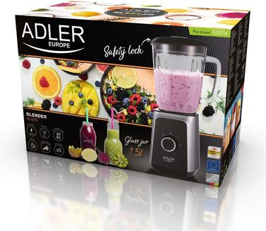 Скляний електричний міксер Adler AD 4076, 1,5 л