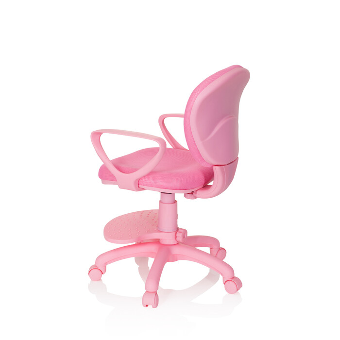 Дитячий стілець / дитячий письмовий стілець KID COLOUR тканина рожевий hjh OFFICE